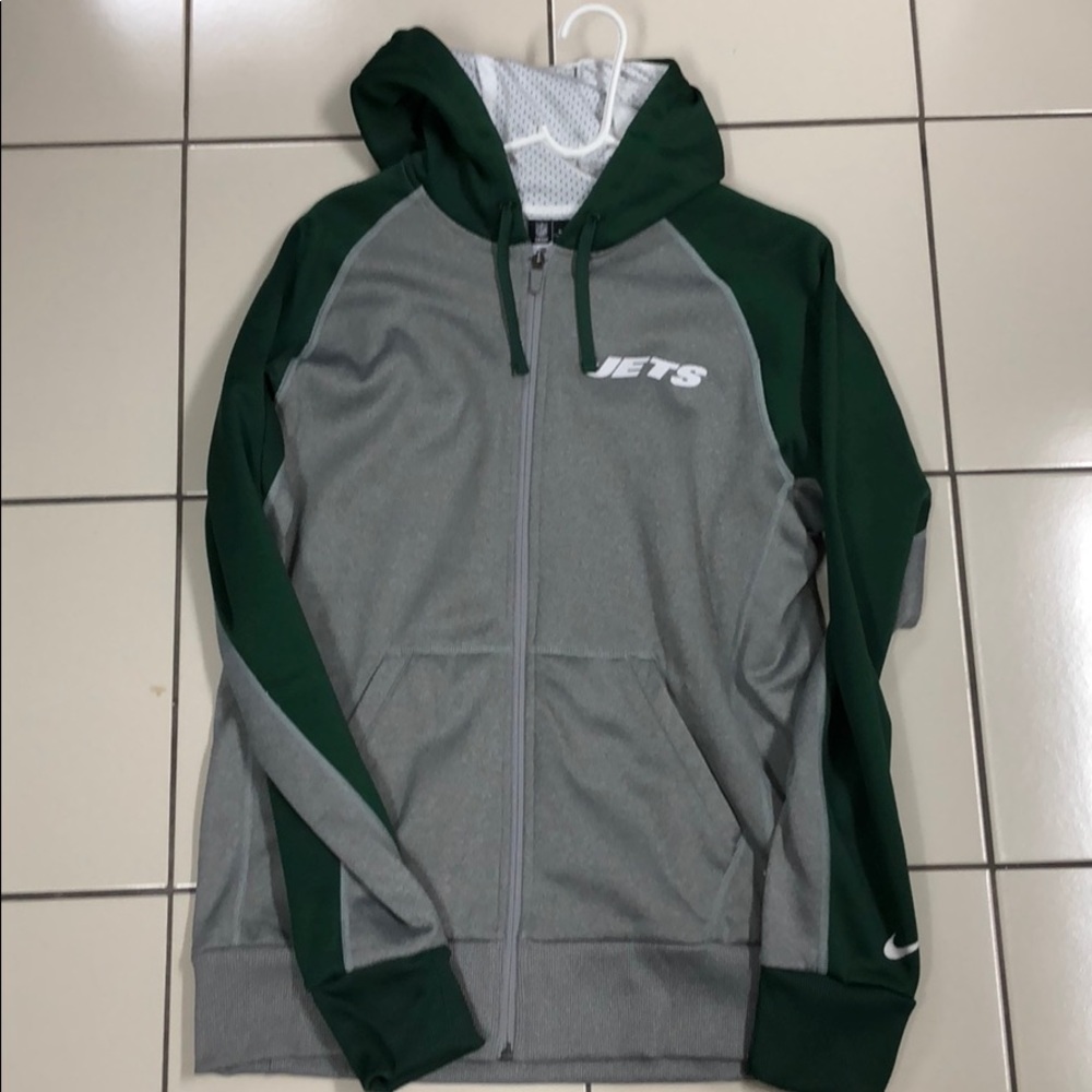 NY Jets authentic therma fit women’s zip up hoodie